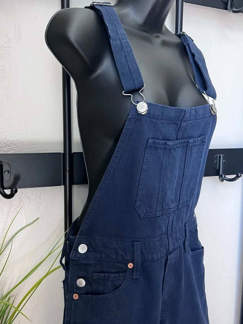 Lucky Brand Boyfriend Overall Dark Denim Size X-Small